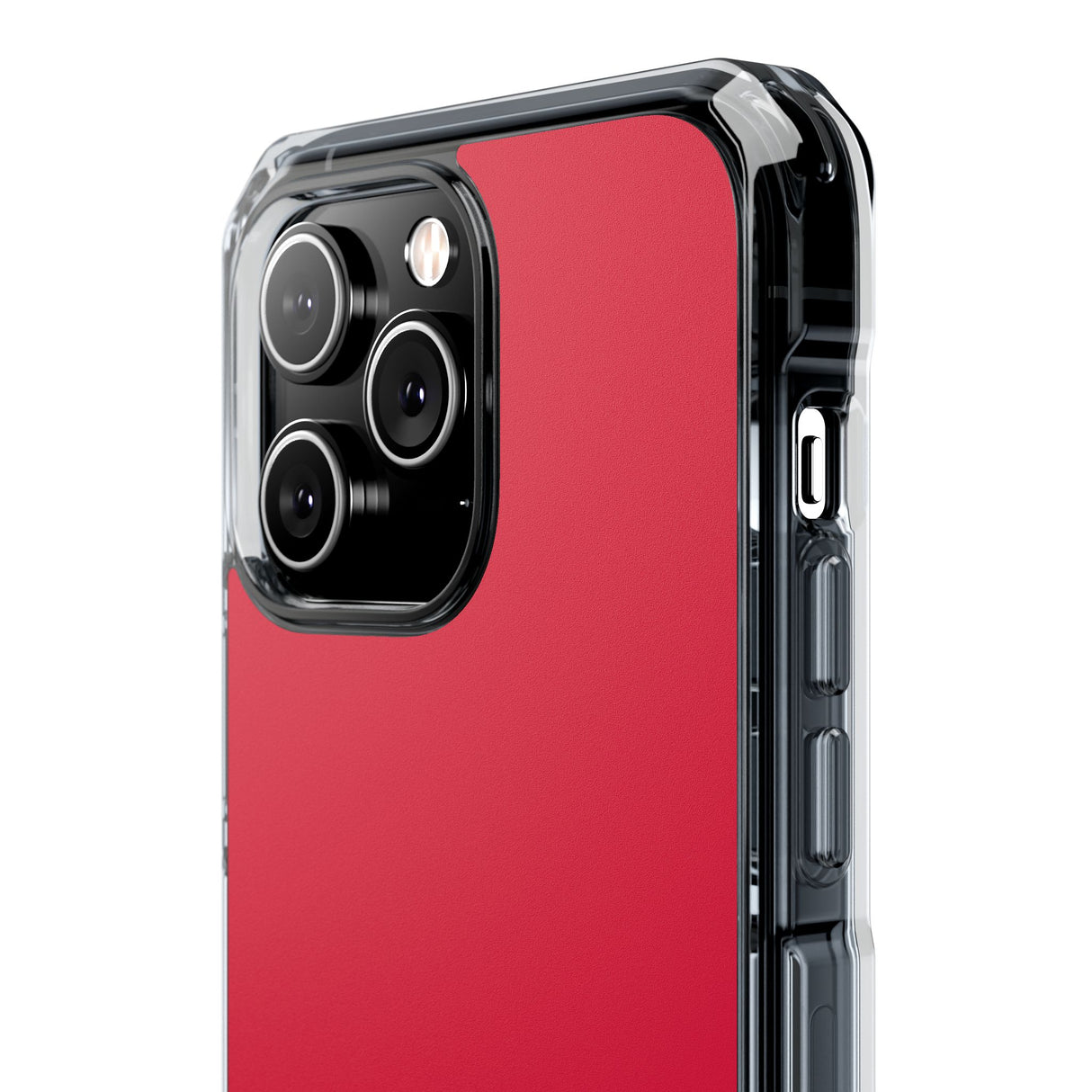 Crimson Red | Phone Case for iPhone (Clear Impact Case - Magnetic)