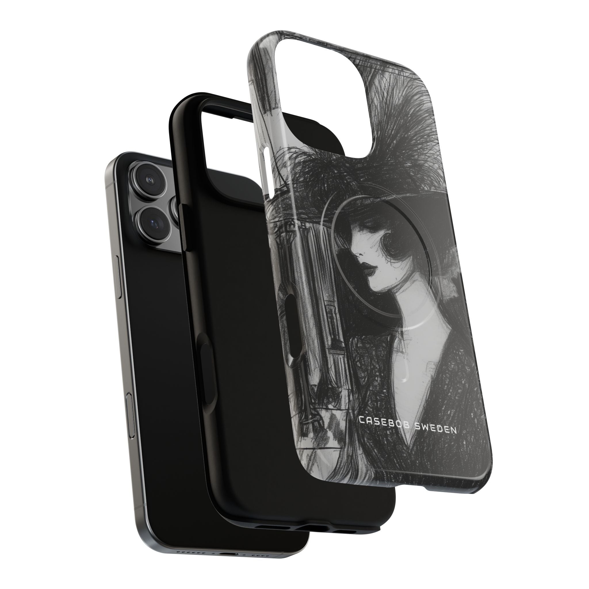 Timeless Elegance in Monochrome iPhone 16 | Tough+ Phone Case