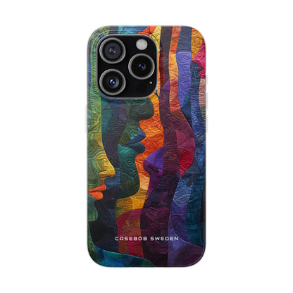 Harmonized Faces and Nature Fusion iPhone 15 - Flexi Phone Case