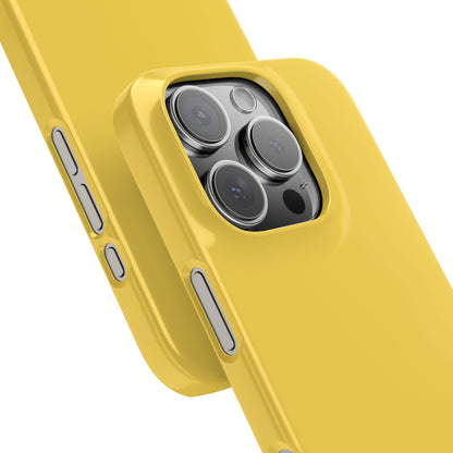 Mustard Yellow - Slim iPhone 16 Phone Case