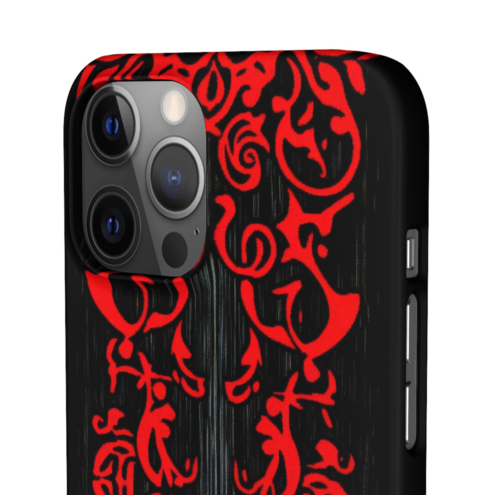 Gothic Crimson Symmetry iPhone 12 - Slim Phone Case