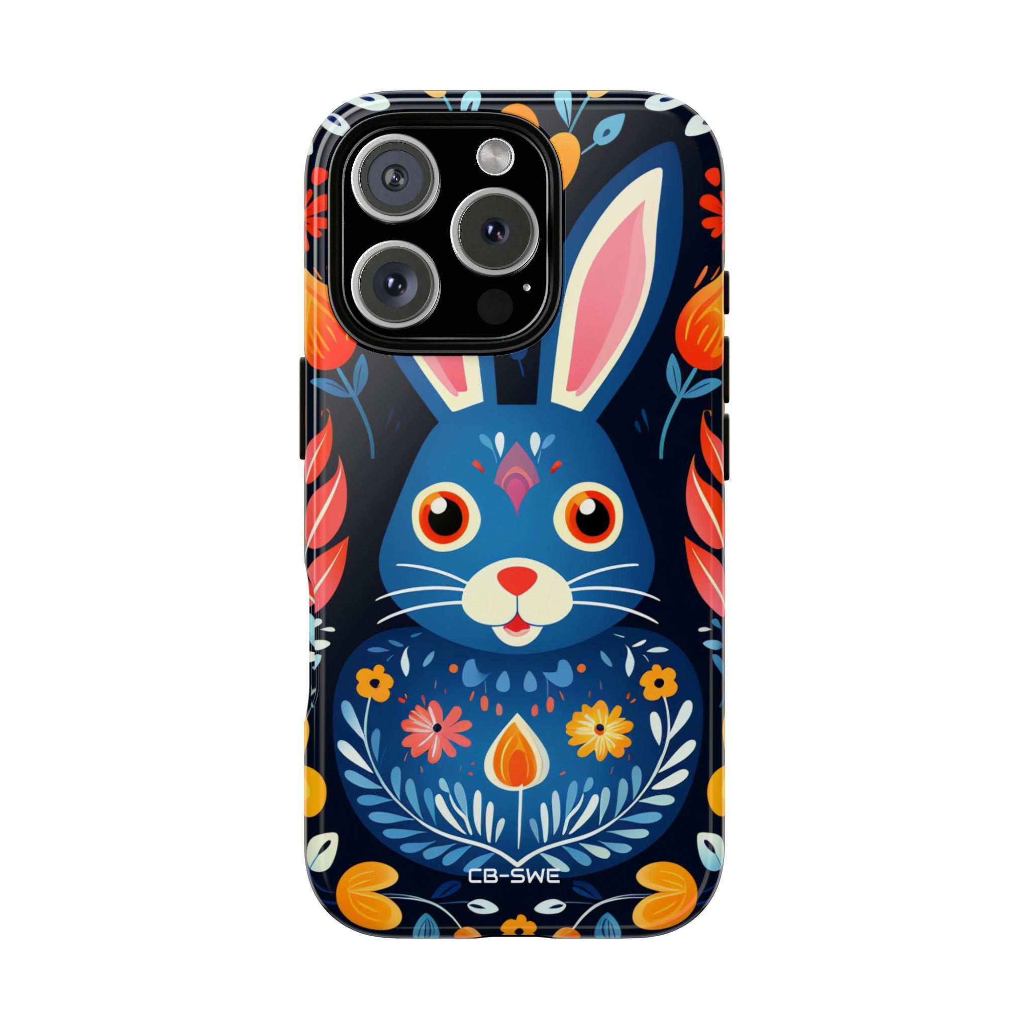 Bunny Jumps Joyfully - iPhone Case