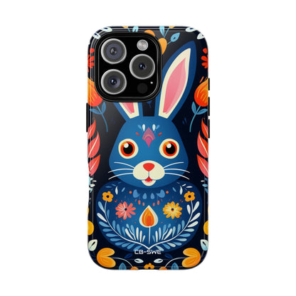 Bunny Jumps Joyfully - iPhone Case