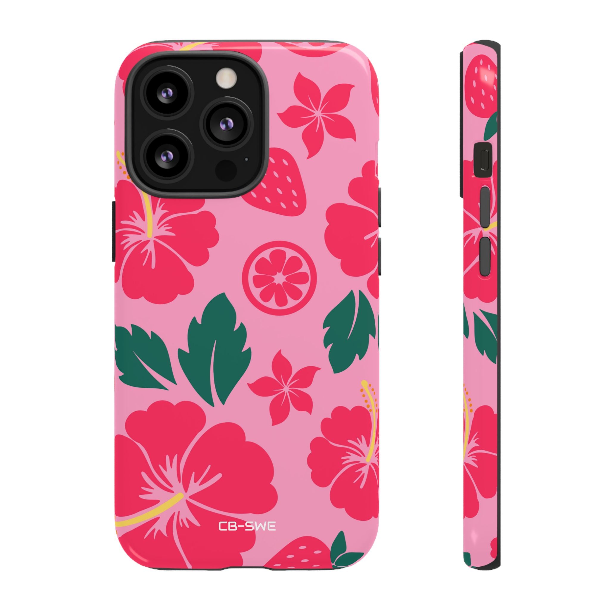 Tropical Hibiscus Harmony - iPhone Case