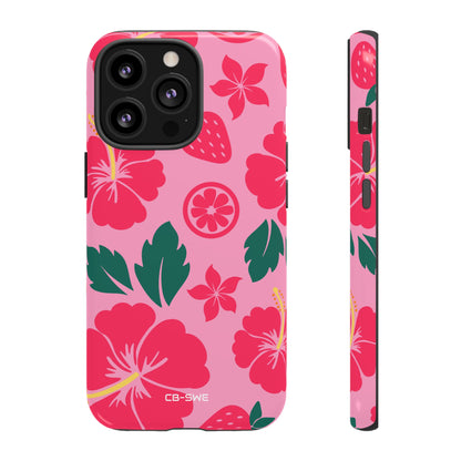 Tropical Hibiscus Harmony - iPhone Case