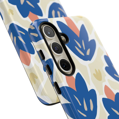 Blue Happy Flower - Protective Phone Case