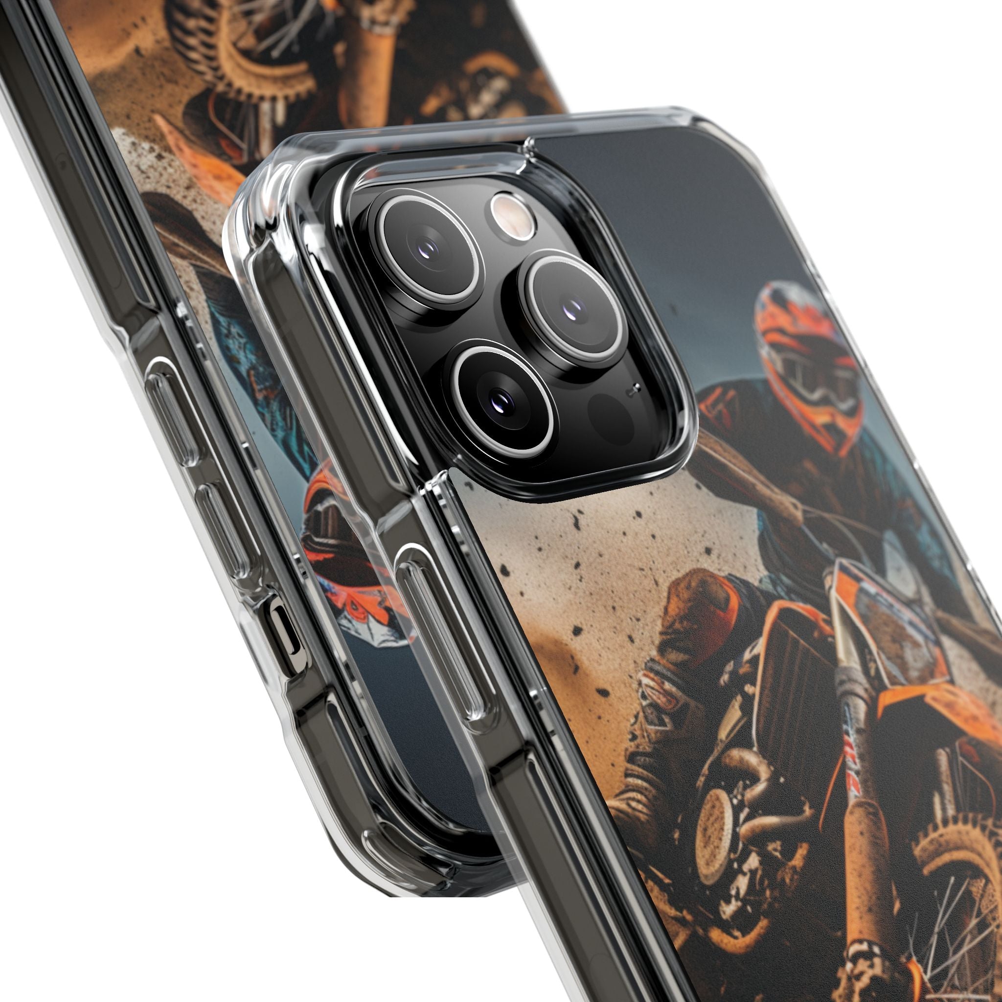 Rider Amidst Desert Fury iPhone Case - Impact