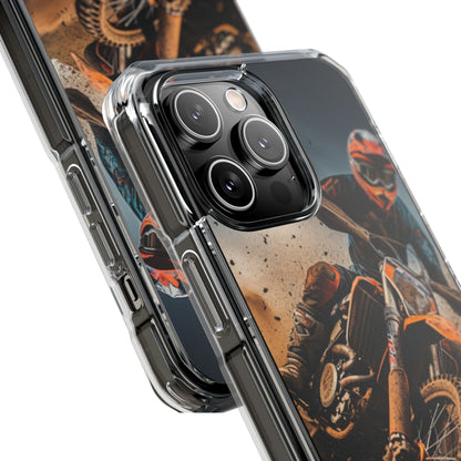 Rider Amidst Desert Fury iPhone Case - Impact