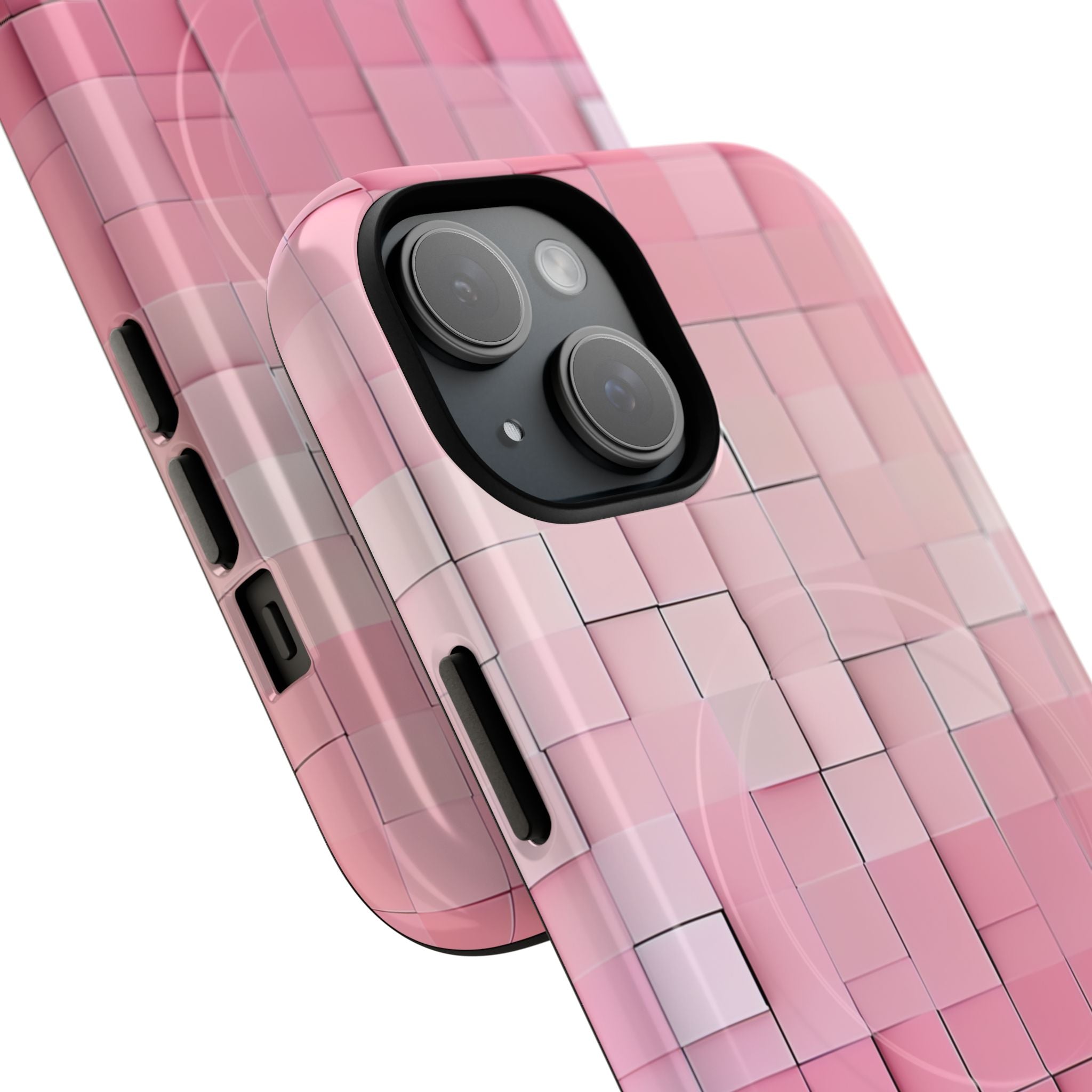 Gradient Pink Mosaic iPhone 15 | Tough+ Phone Case