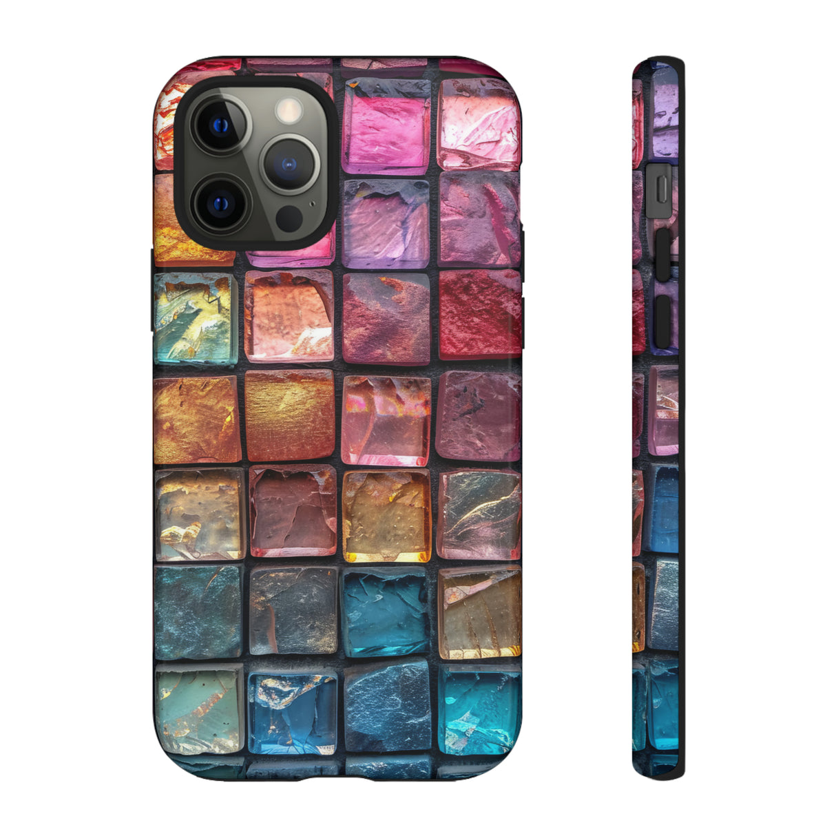 Pastel Mosaic Elegance - Protective Phone Case