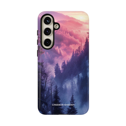 Misty Forest Serenity - Tough Samsung S24 Phone Case