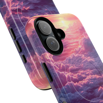 Pink Purple Clouds - Tough + MagSafe® iPhone 16 Phone Case