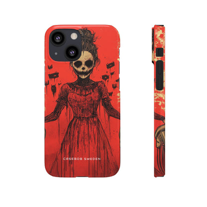 Haunting Scarlet Descent iPhone 13 - Slim Phone Case