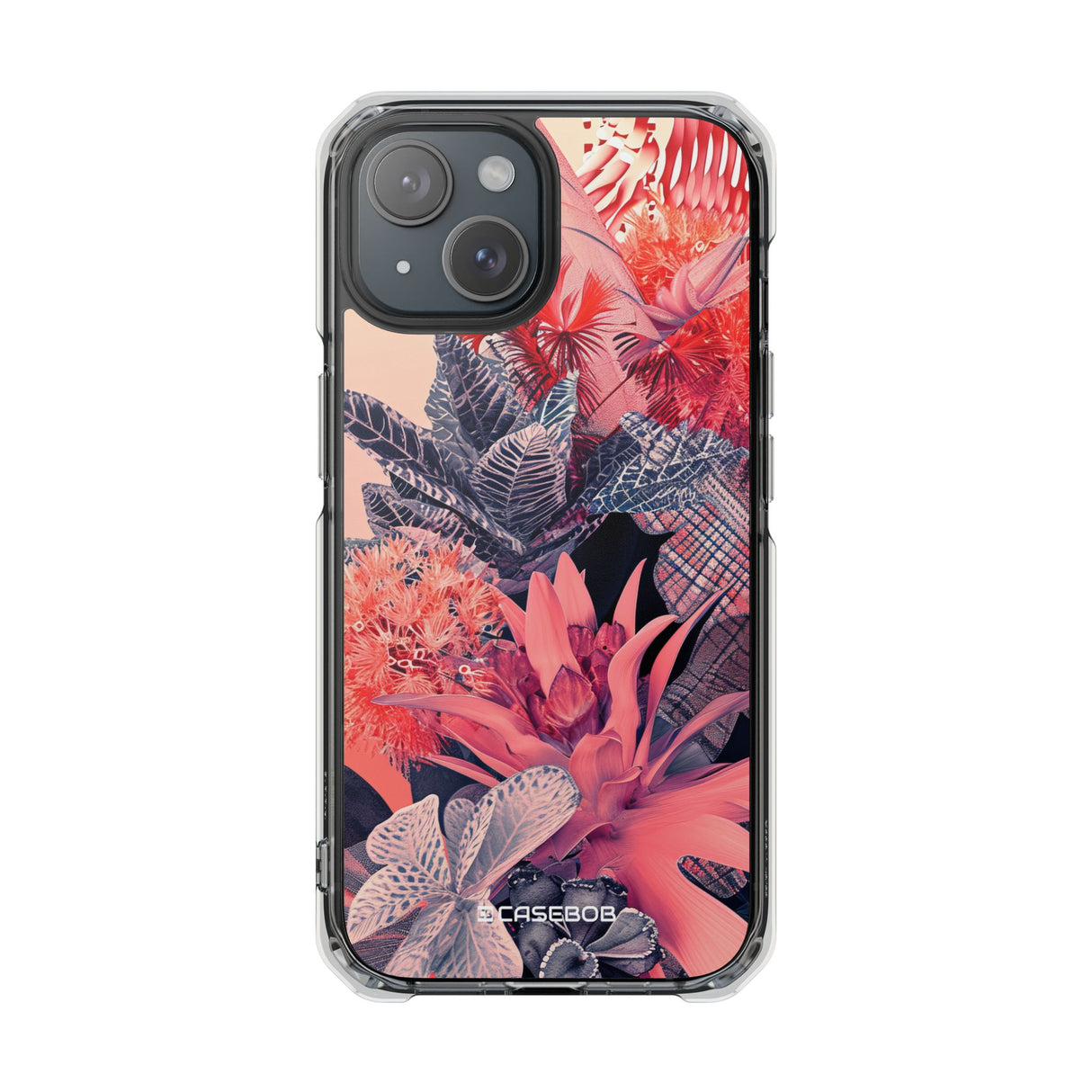 Living Coral Design | Handyhülle für iPhone (Clear Impact Case – magnetisch) 