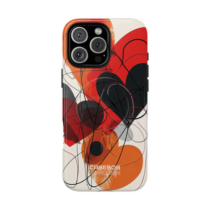 Crimson Motion Flow iPhone 16 - Tough+