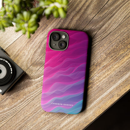 Gradient Oceanflow Waves iPhone 15 - Tough Phone Case