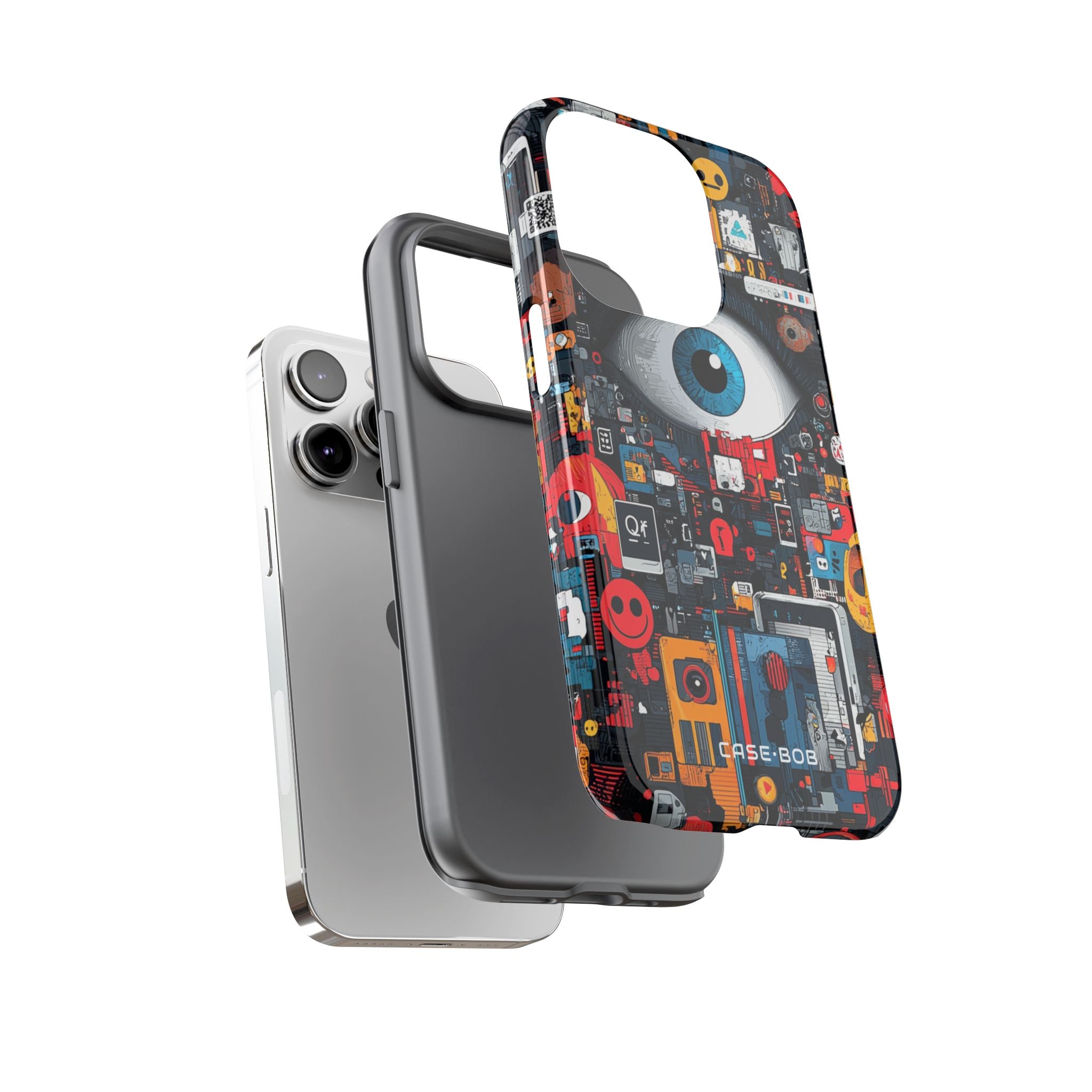 Digital Eye Blue iPhone 14 Pro Case - Tough