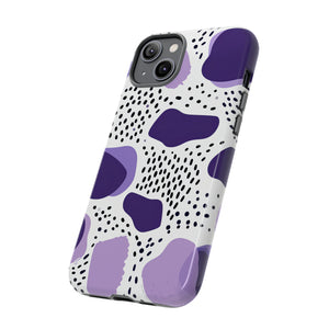 Purple Dots Elegance Case - Protective Phone Case