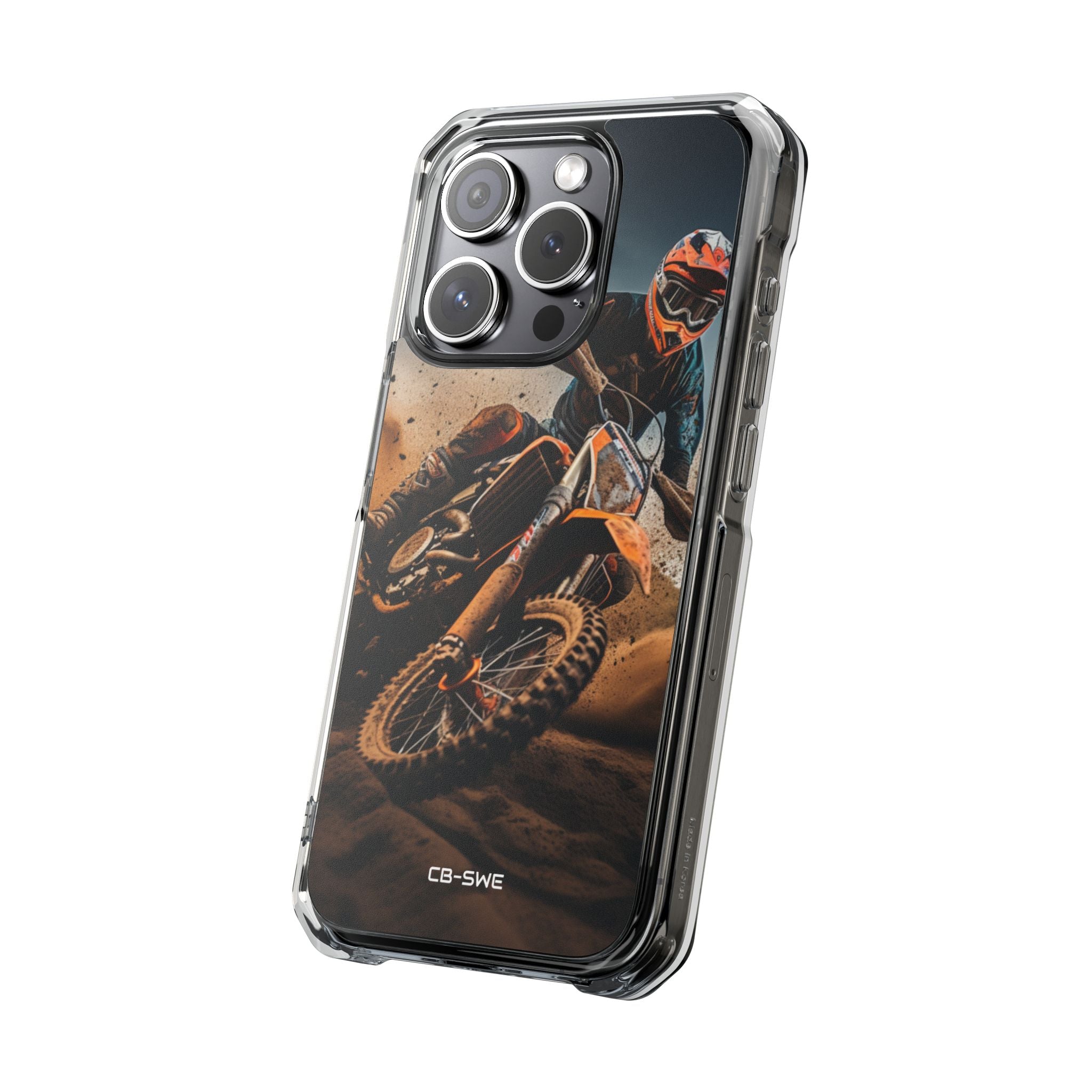Rider Amidst Desert Fury iPhone Case - Impact
