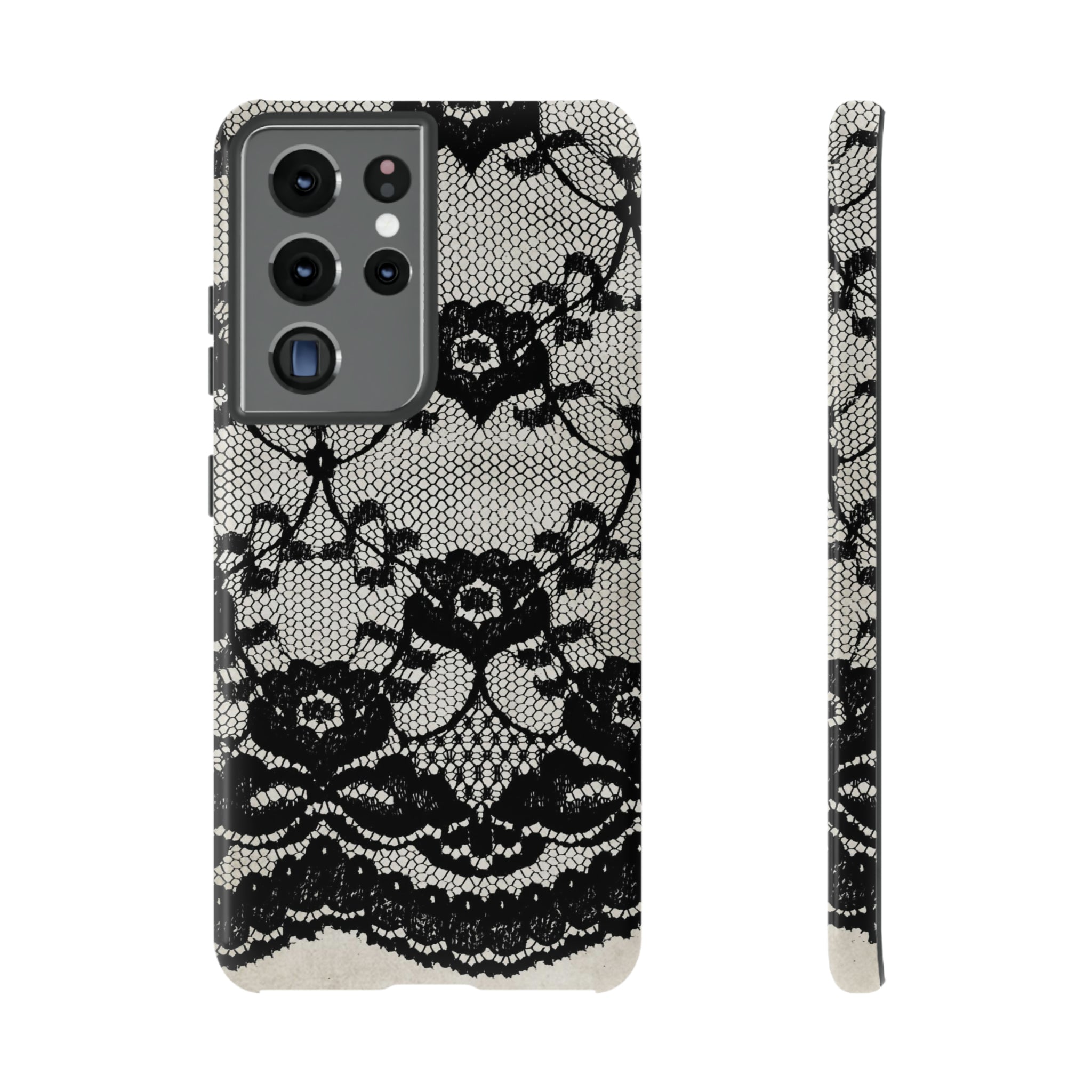 Lilrunge Gothic Flower - Protective Phone Case