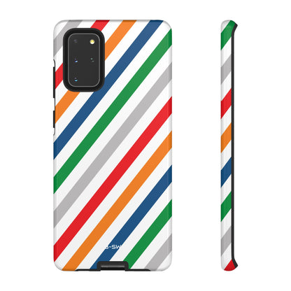 Vibrant Geometric Stripes - Samsung Case