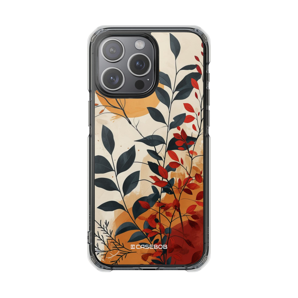 Botanical Serenity - Phone Case for iPhone (Clear Impact - Magnetic)