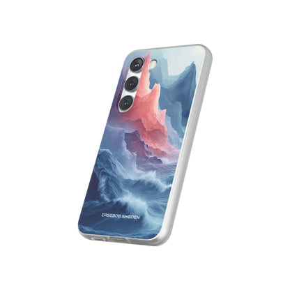 Mountain Wave Serenity - Flexi Samsung S23 Phone Case