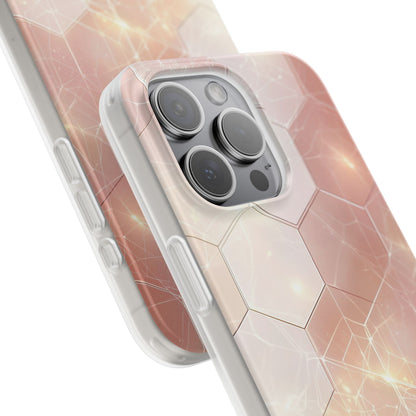 Honeycomb Glow iPhone 15 Pro Max Case - Soft