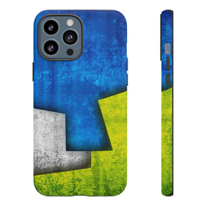 Blue Abstract Art - Protective Phone Case