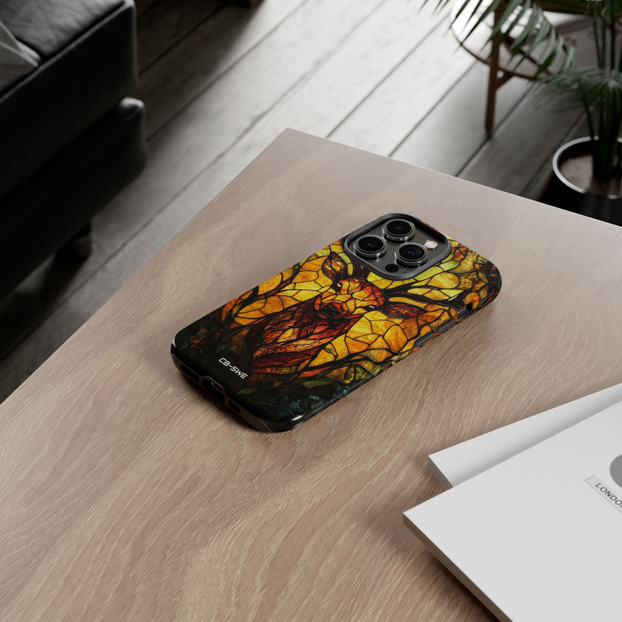 Glowing Stag Emerges - iPhone Case