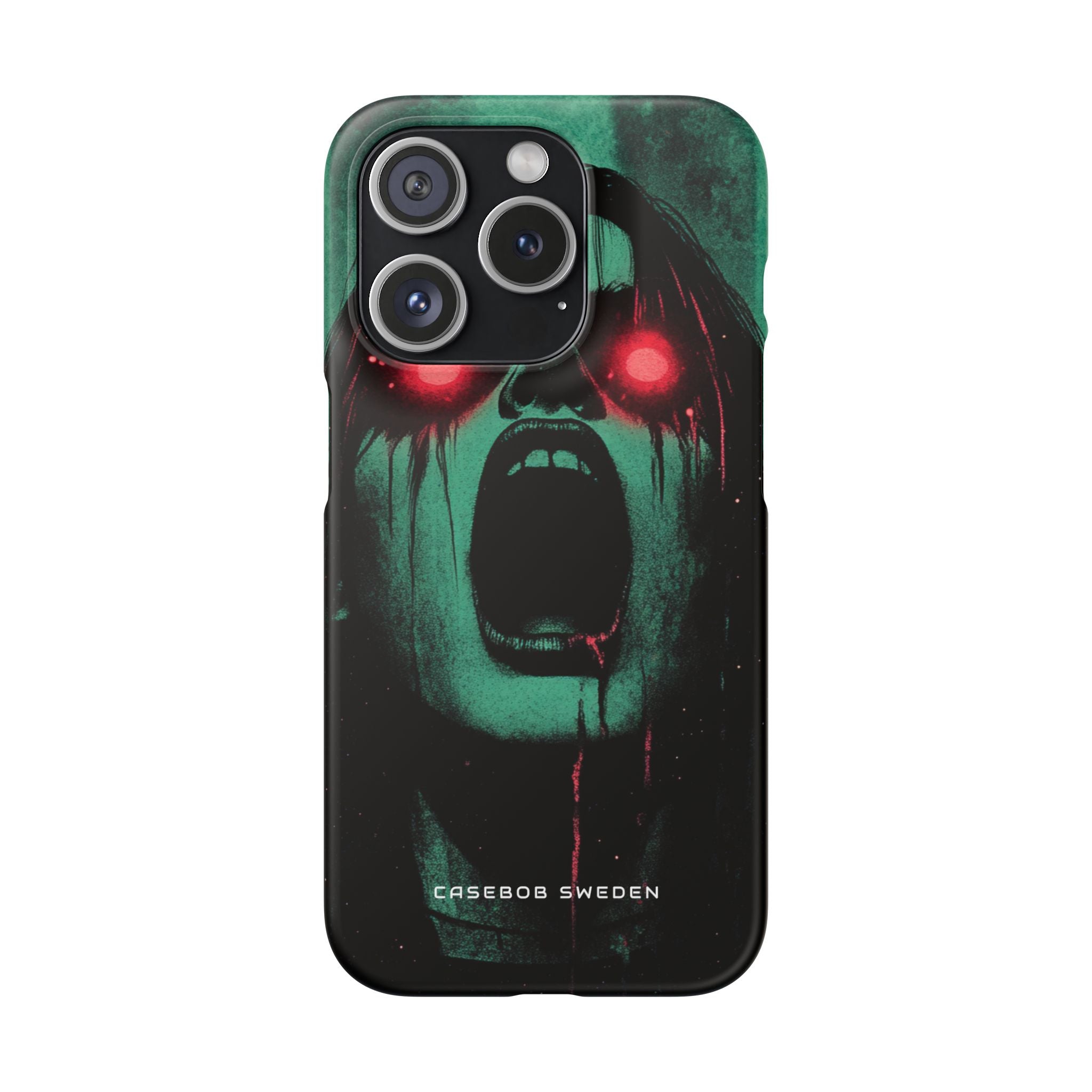 Haunting Glow of Gothic Eyes iPhone 15 - Slim Phone Case