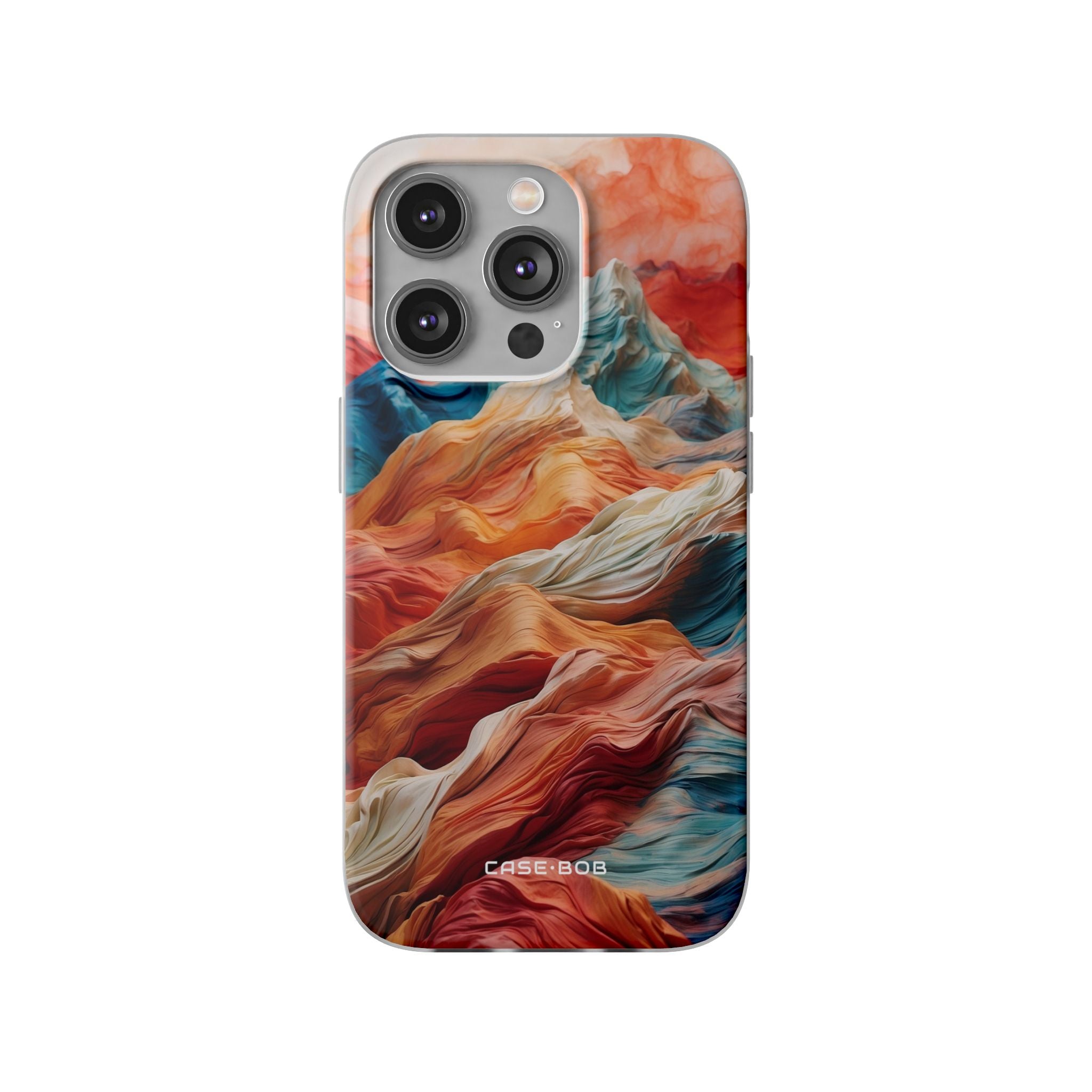 Fabric Peaks Cream iPhone 14 Pro Case - Soft
