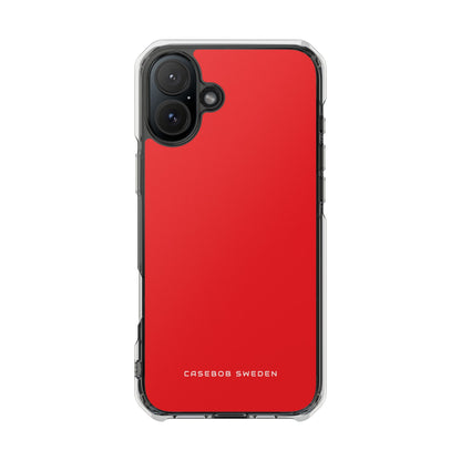 Red iPhone 16 - Clear Impact Phone Case