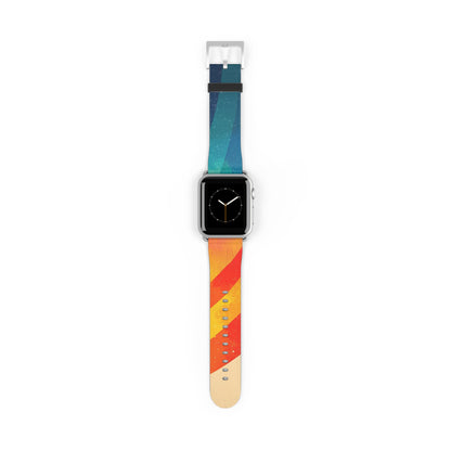 Curved Rainbow Breeze - Watch Band