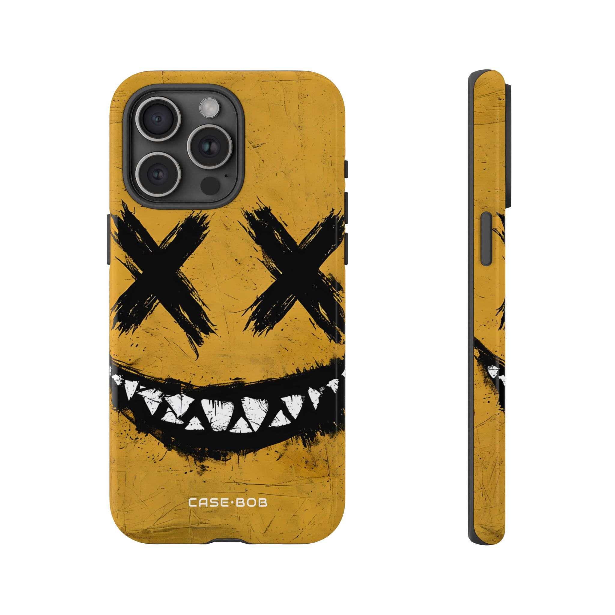 Jagged Smile Yellow iPhone 15 Pro Max Case - Tough