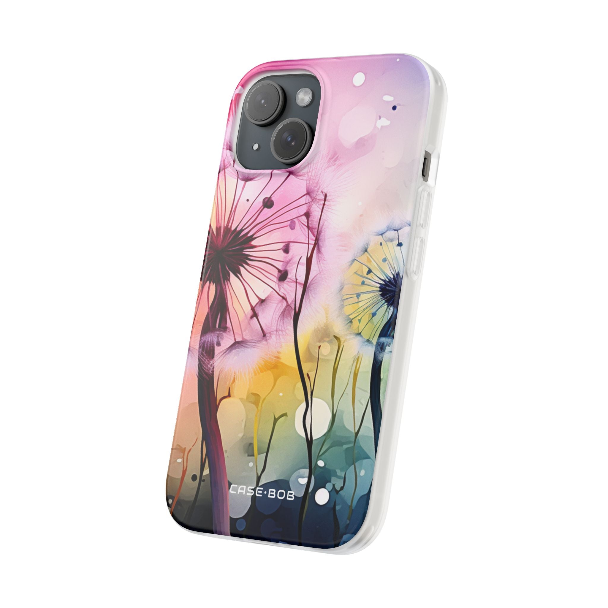 Dandelion Glow iPhone 15 Case - Soft