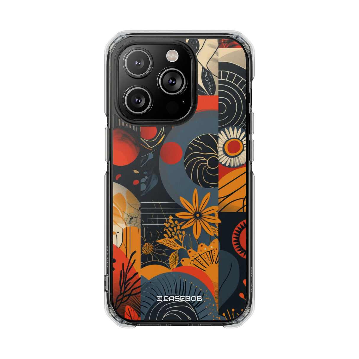 Retro Vibrance - Phone Case for iPhone (Clear Impact - Magnetic)