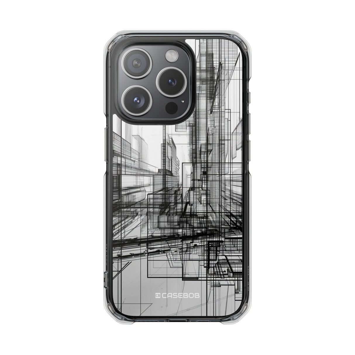 Architectural Maze – Handyhülle für iPhone (Clear Impact – Magnetisch)