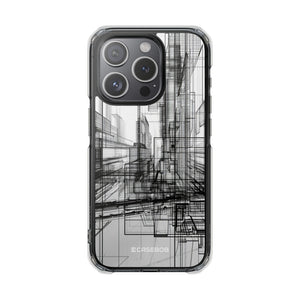 Architectural Maze - Phone Case for iPhone (Clear Impact - Magnetic)