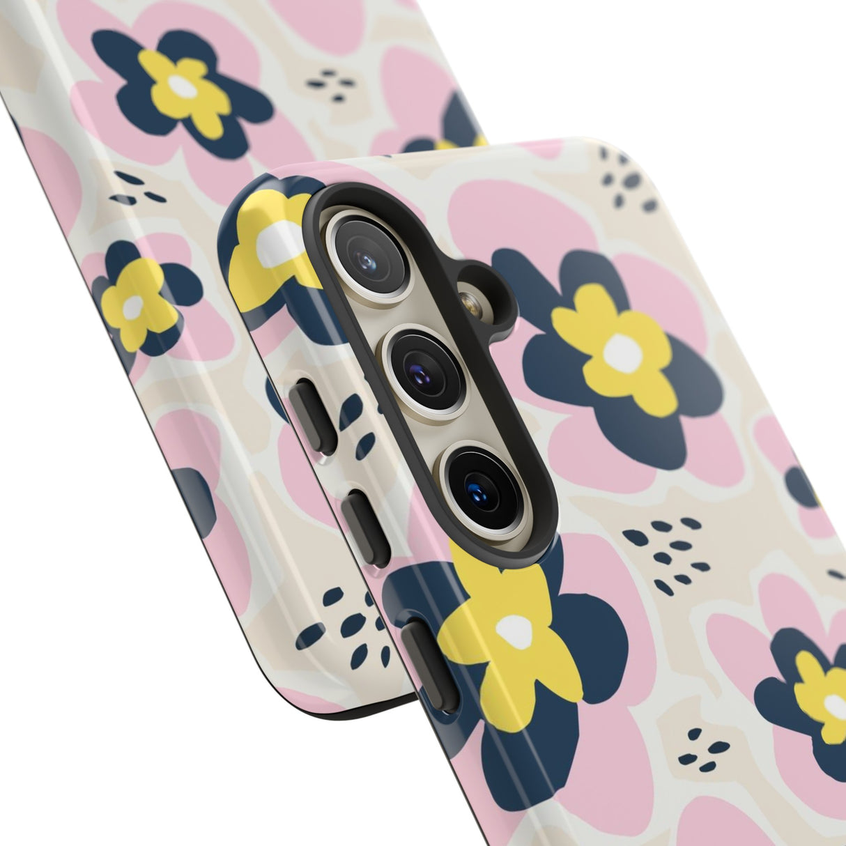 Pink Happy Flower - Protective Phone Case