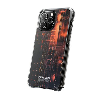 Neon Circuit Dreams iPhone 14 - Impact Clear+