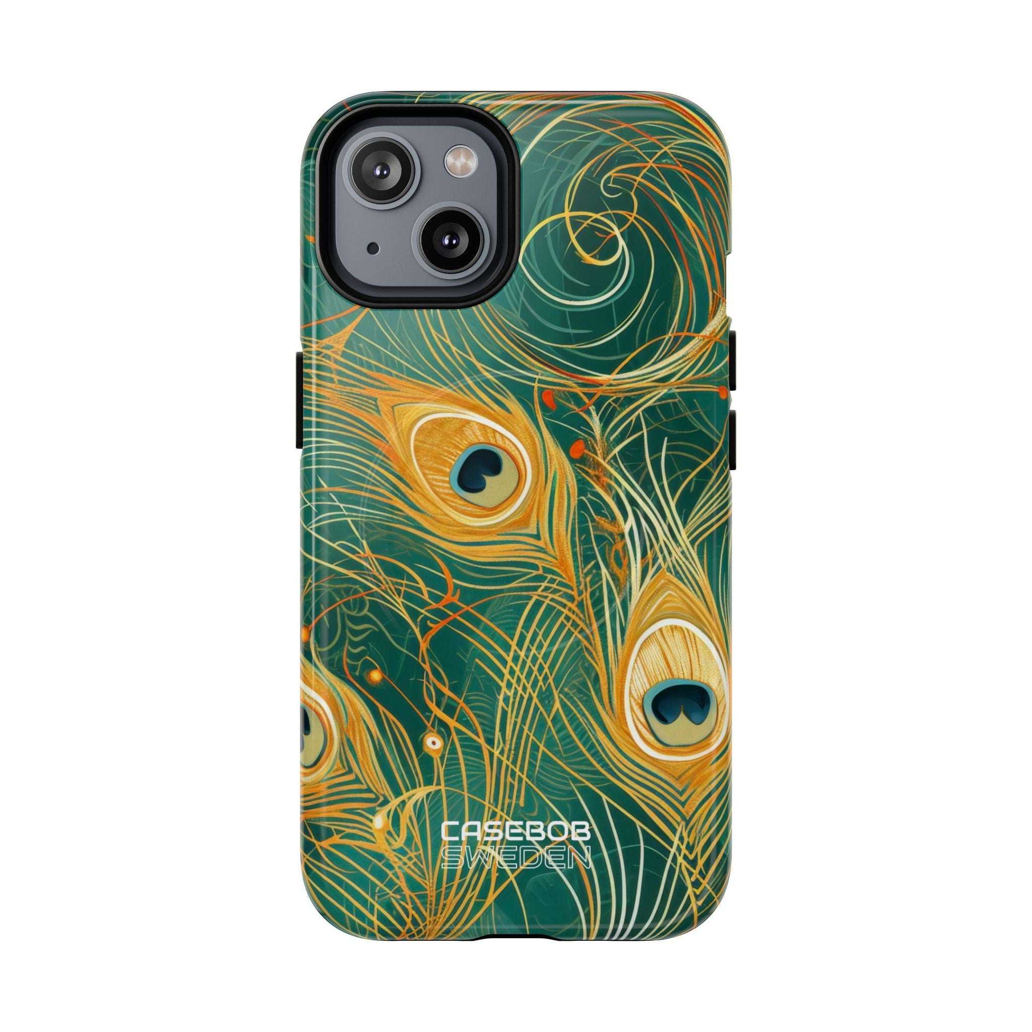 Vibrant Peacock Whirl iPhone 14 - Tough+