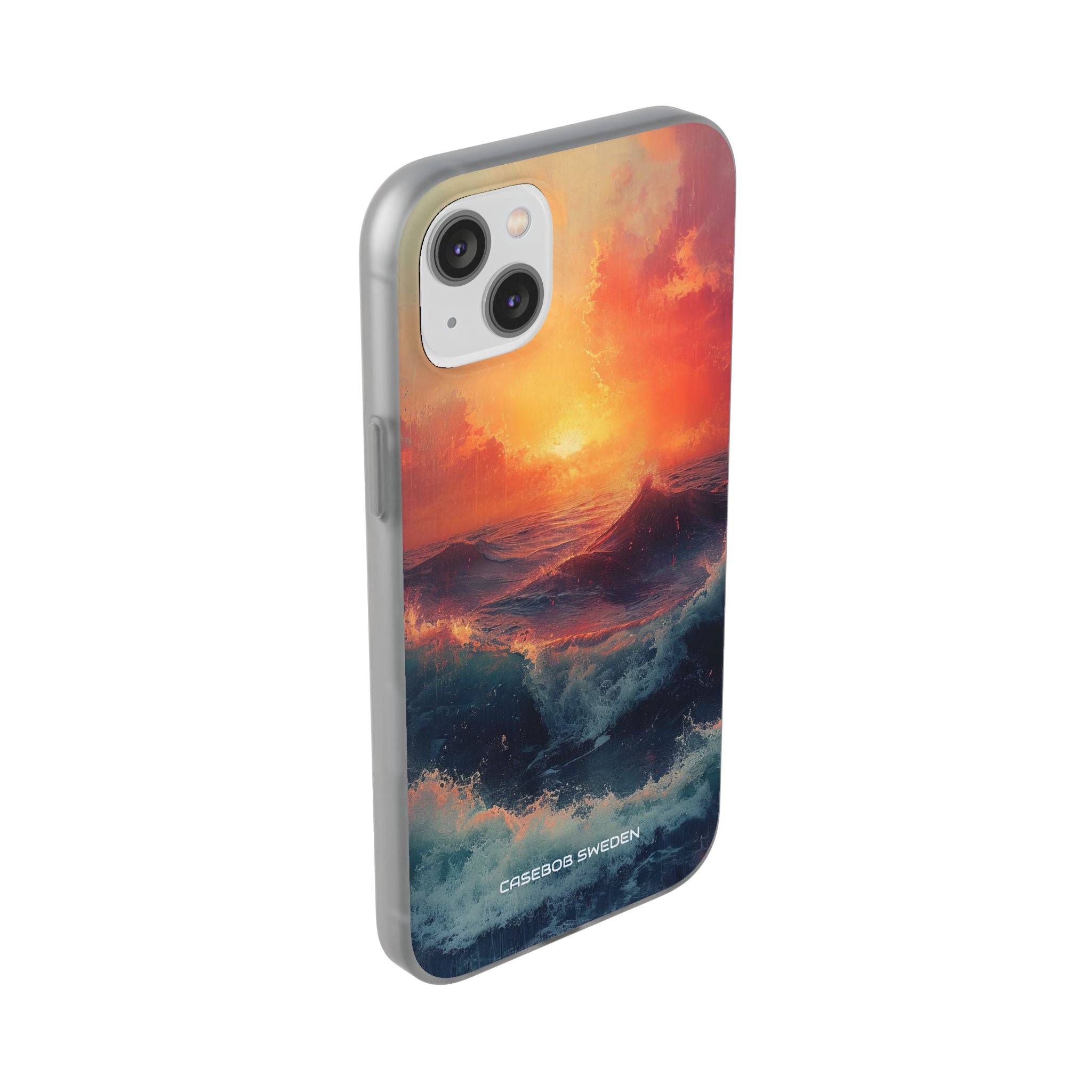 Ocean Sunset Waves - Flexi iPhone 14 Phone Case