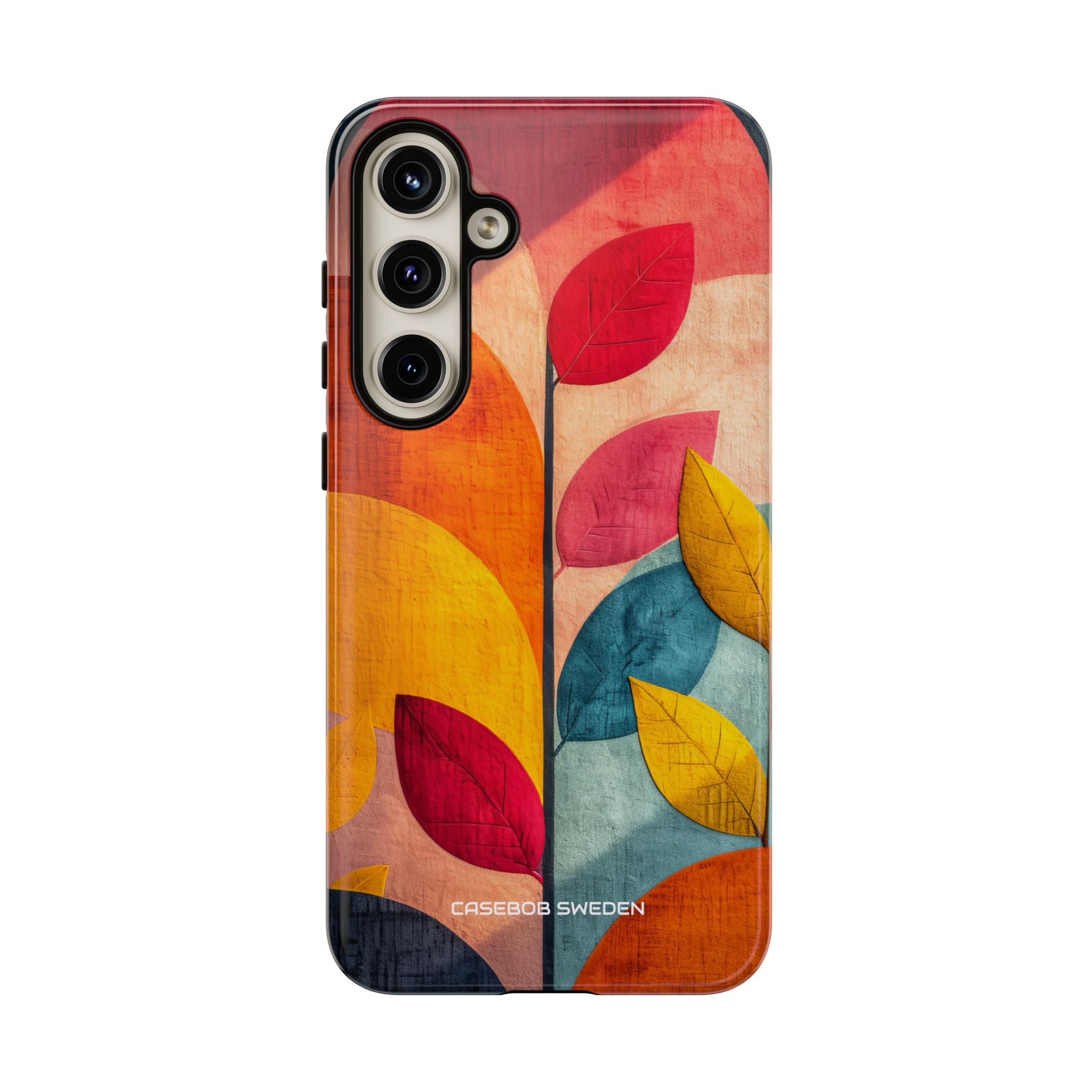 Abstract Orange Blue Design - Tough Samsung S24 Phone Case