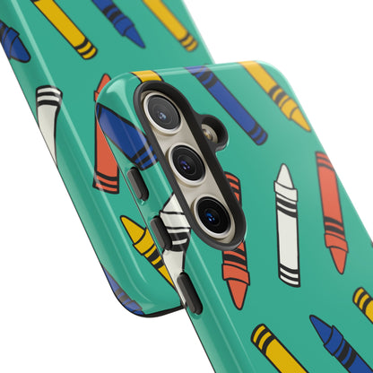 Crayons Dance Playfully - Samsung Case