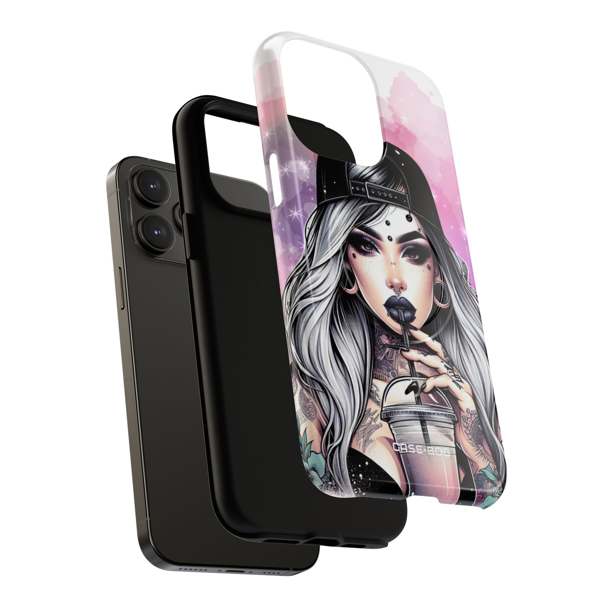 Silver Sip Nebula iPhone 14 Pro Max Case - Tough+