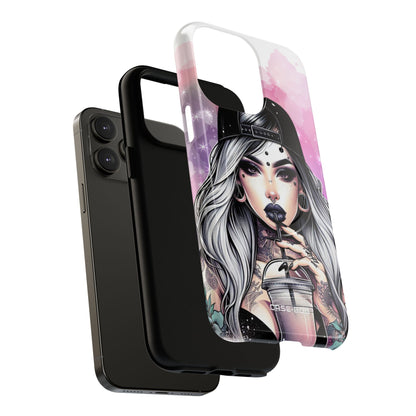 Silver Sip Nebula iPhone 14 Pro Max Case - Tough+