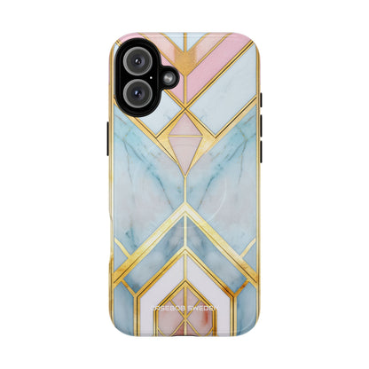 Gold Pink Art Deco - Tough + MagSafe® iPhone 16 Phone Case