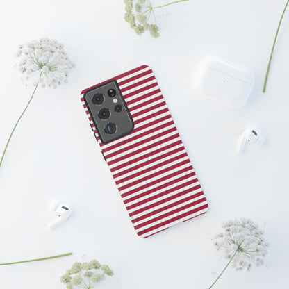 Crimson Stripes Flow - Samsung Case