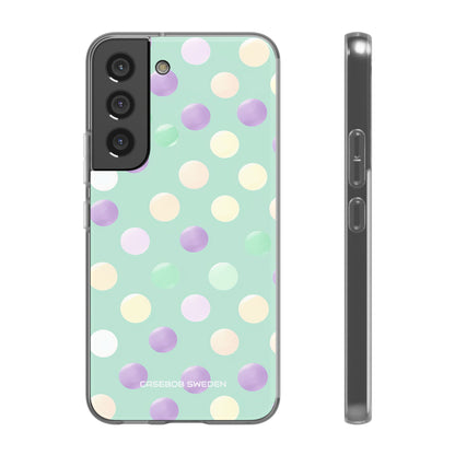 Pastel Polka Dots - Flexi Samsung S22 Phone Case